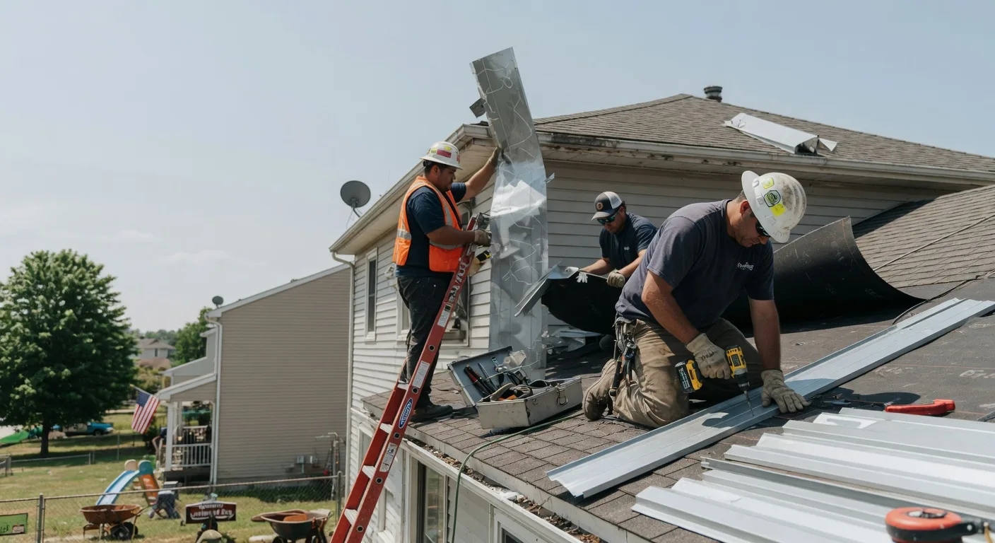 Storm Damage Metal Roof Repair in Elwood, NJ